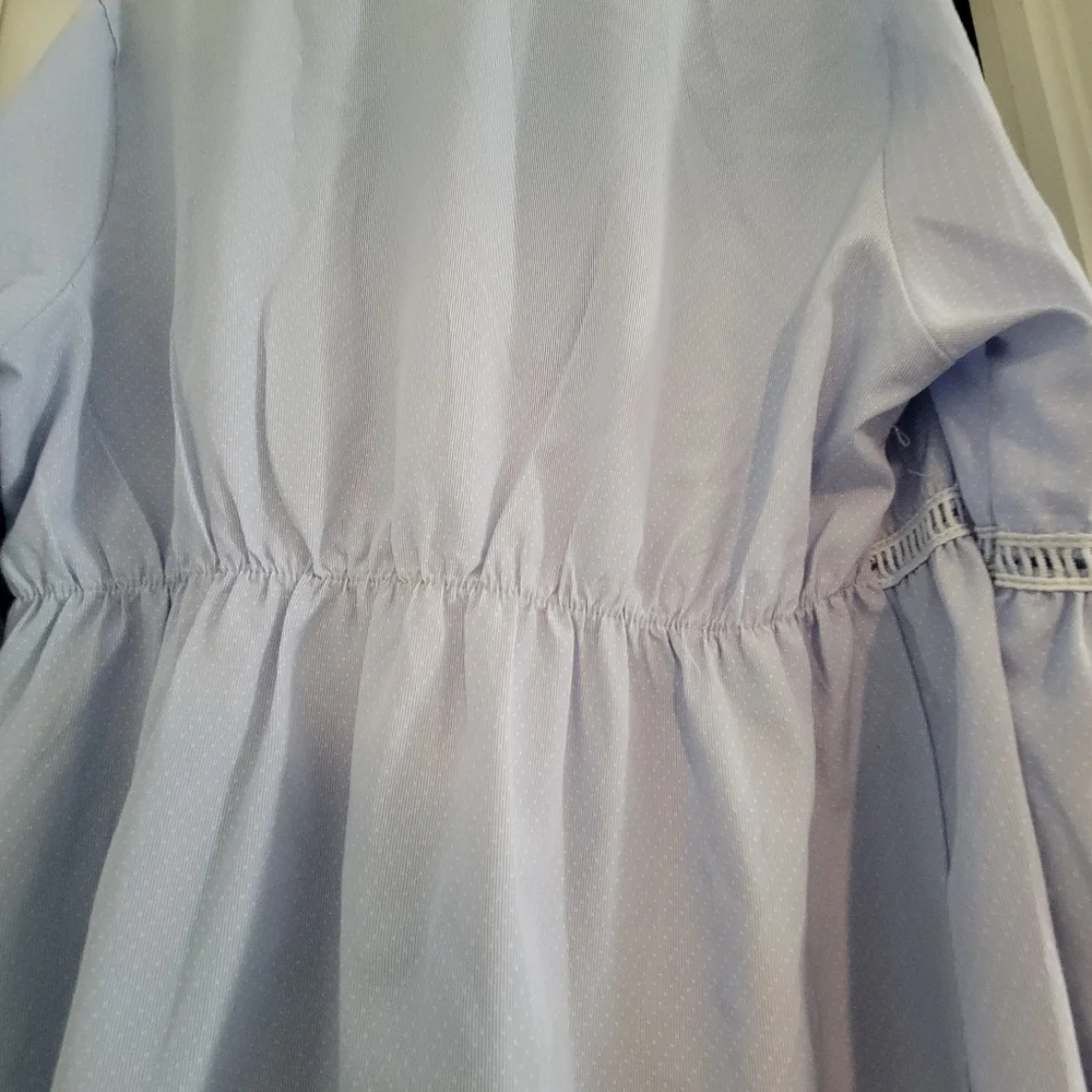 Purple Boxy 3/4 Sleeve Tunic - Picture 7 of 8